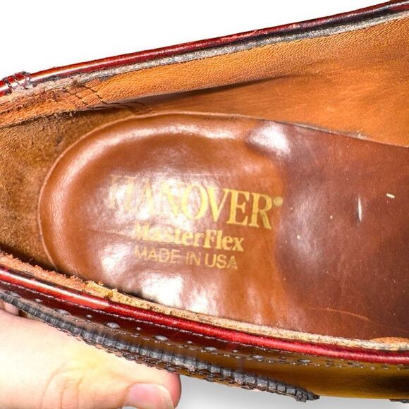 Hanover Handmade in USA Wingtip Oxford Dress Shoes 9.5 - Picture 9 of 10